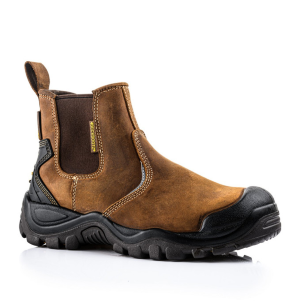 BUCKBOOTZ Buckshot 2 Brown Safety Dealer Boots | Steel Toe