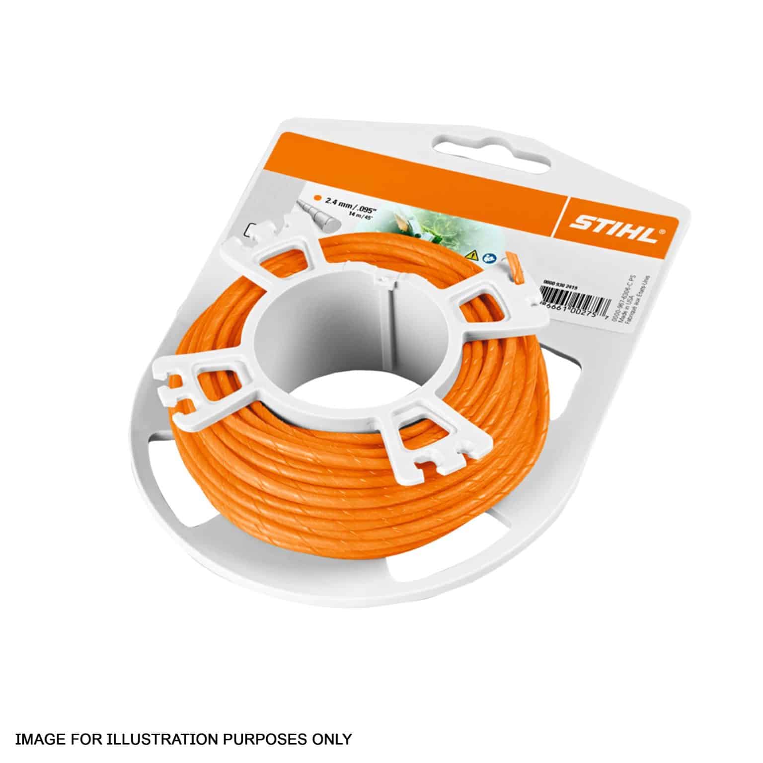 STIHL- 2.4mm Orange trimmer line