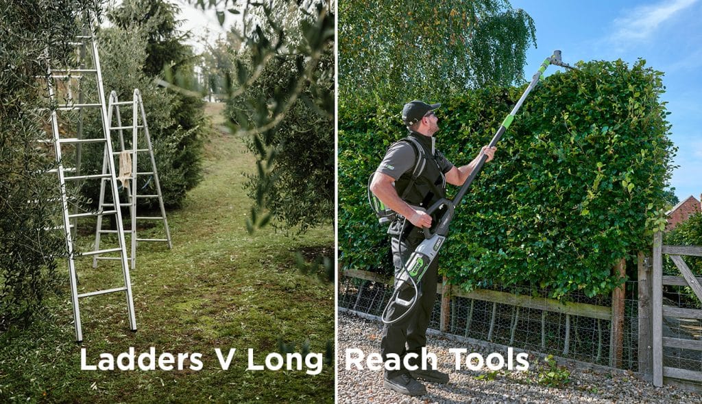 ladders v long reach tools